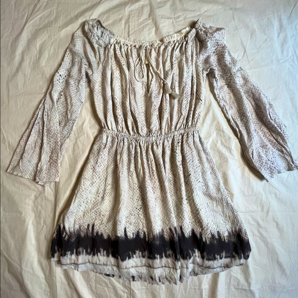 The Jetset Diaries Python Off Shoulder Mini Dress… - image 1